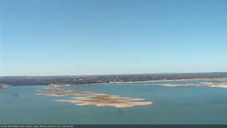 Lake Travis webcam, January 26, 2023 11:45 AM CT