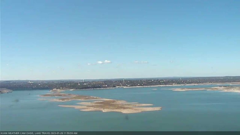 Lake Travis webcam, January 26, 2023 12:00 PM CT