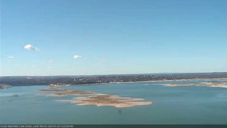 Lake Travis webcam, January 26, 2023 12:25 PM CT