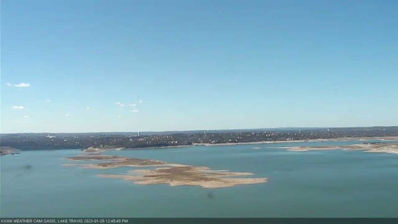 Lake Travis webcam, January 26, 2023 12:45 PM CT