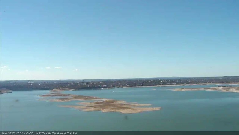 Lake Travis webcam, January 26, 2023 1:25 PM CT