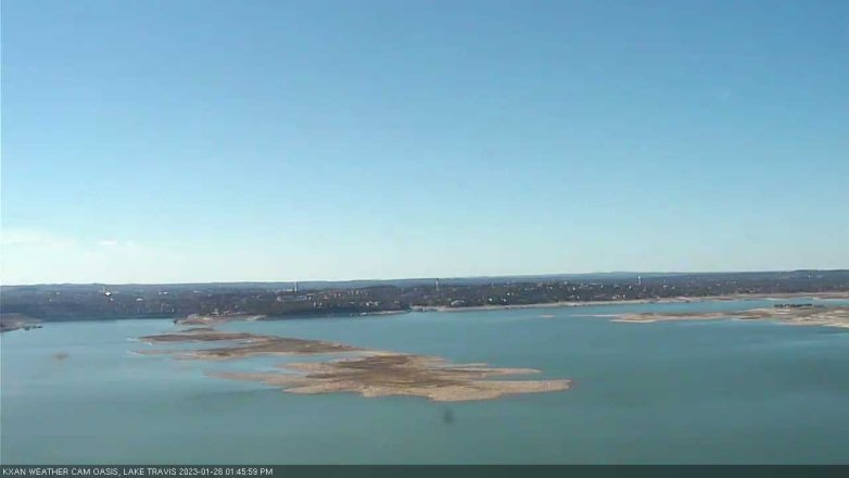Lake Travis webcam, January 26, 2023 1:45 PM CT