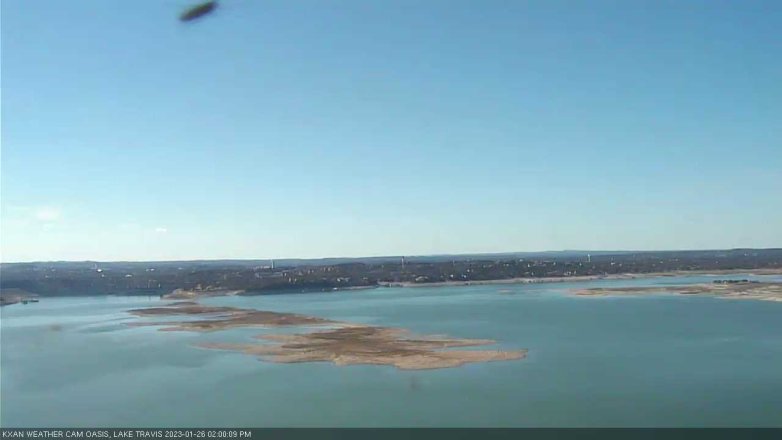 Lake Travis webcam, January 26, 2023 2:00 PM CT