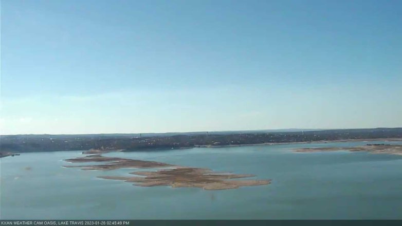 Lake Travis webcam, January 26, 2023 2:45 PM CT