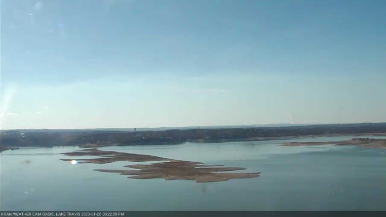 Lake Travis webcam, January 26, 2023 3:25 PM CT