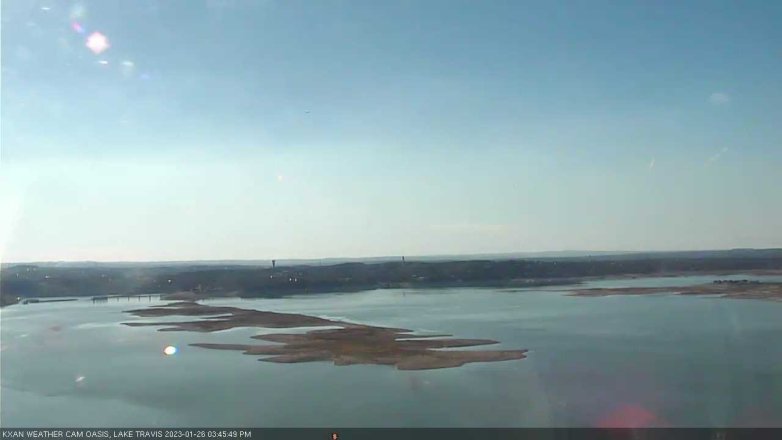 Lake Travis webcam, January 26, 2023 3:45 PM CT