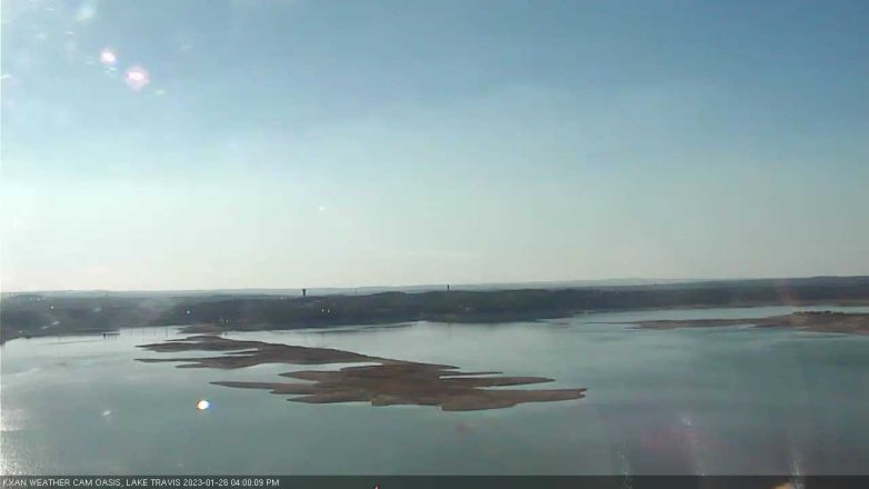 Lake Travis webcam, January 26, 2023 4:00 PM CT