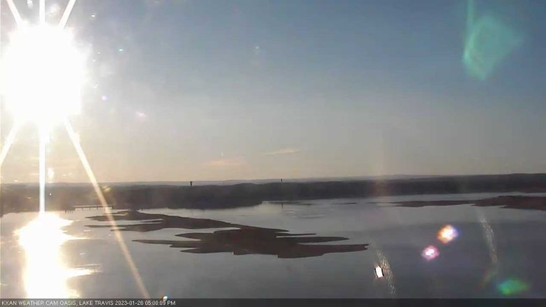 Lake Travis webcam, January 26, 2023 5:00 PM CT