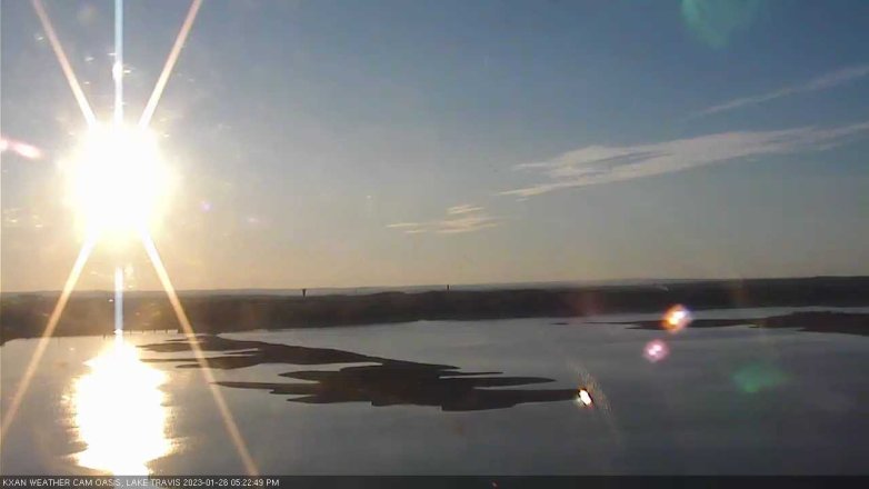 Lake Travis webcam, January 26, 2023 5:25 PM CT