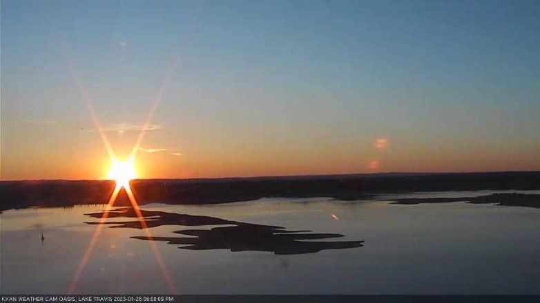 Lake Travis webcam, January 26, 2023 6:00 PM CT