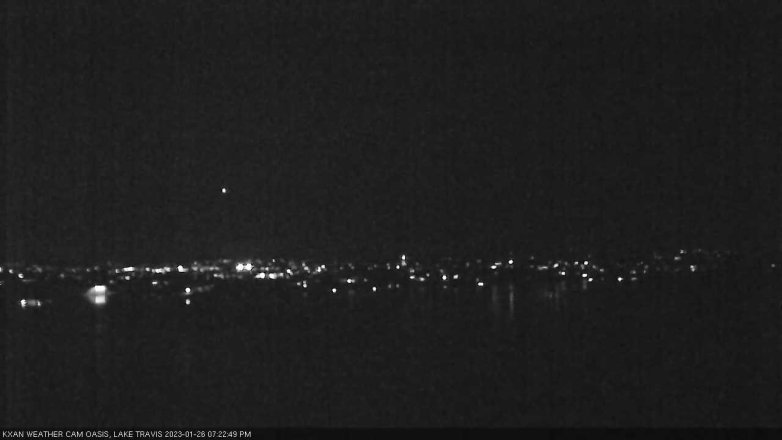 Lake Travis webcam, January 26, 2023 7:25 PM CT