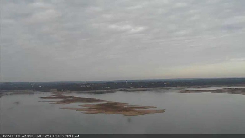 Lake Travis webcam, January 27, 2023 9:25 AM CT