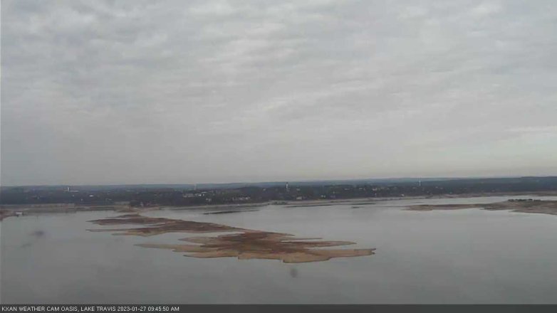 Lake Travis webcam, January 27, 2023 9:45 AM CT