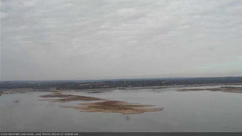 Lake Travis webcam, January 27, 2023 10:00 AM CT