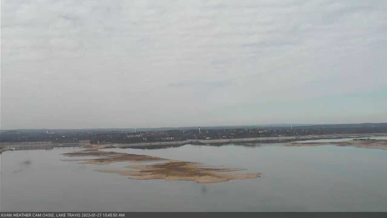 Lake Travis webcam, January 27, 2023 10:45 AM CT
