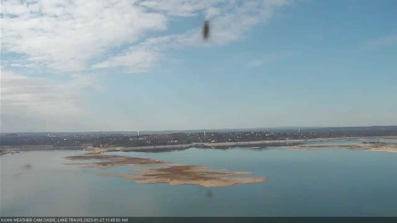 Lake Travis webcam, January 27, 2023 11:45 AM CT