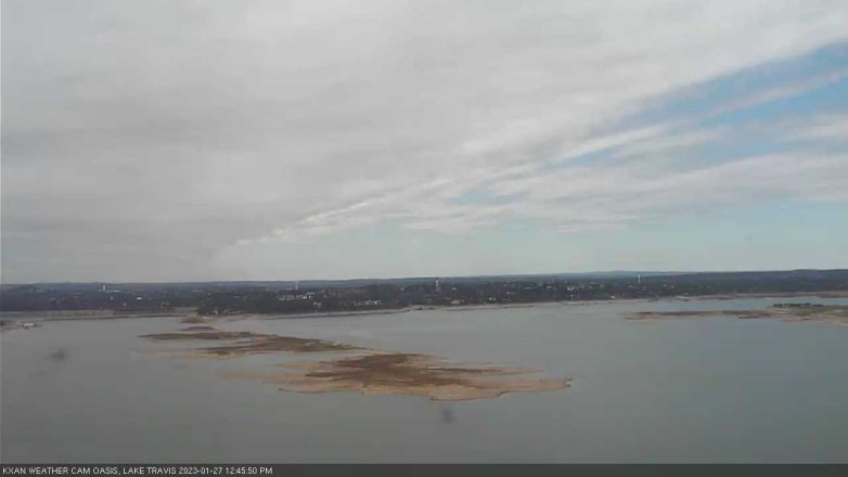 Lake Travis webcam, January 27, 2023 12:45 PM CT