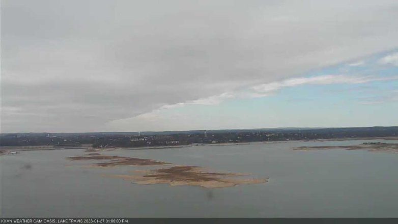 Lake Travis webcam, January 27, 2023 1:00 PM CT