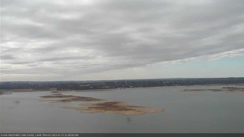 Lake Travis webcam, January 27, 2023 1:45 PM CT
