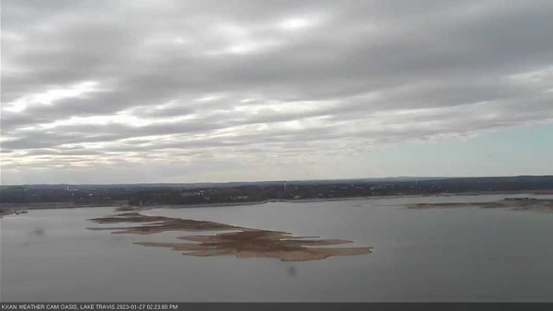 Lake Travis webcam, January 27, 2023 2:25 PM CT