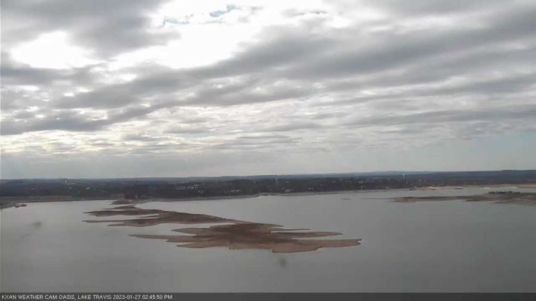 Lake Travis webcam, January 27, 2023 2:45 PM CT