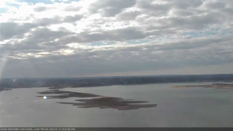Lake Travis webcam, January 27, 2023 3:25 PM CT