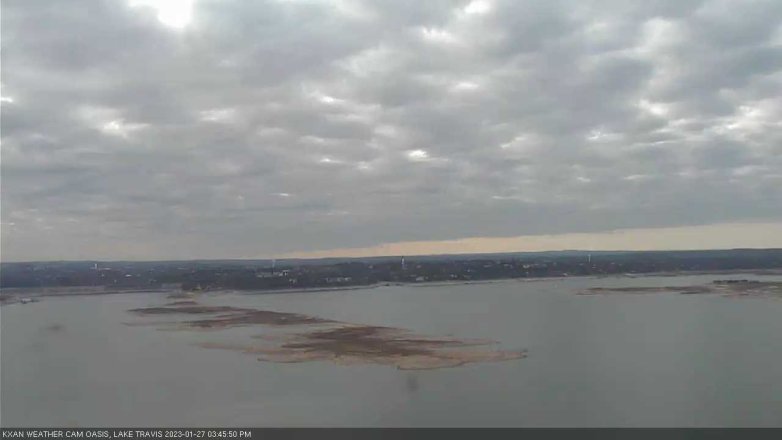 Lake Travis webcam, January 27, 2023 3:45 PM CT