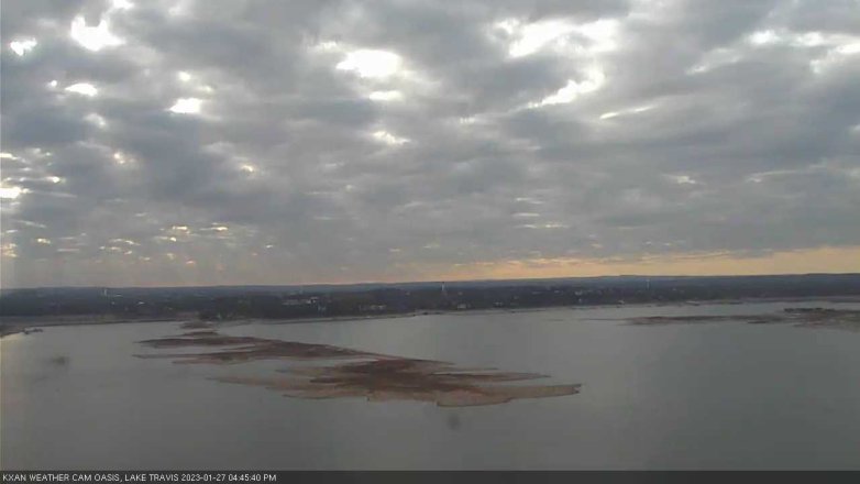 Lake Travis webcam, January 27, 2023 4:45 PM CT