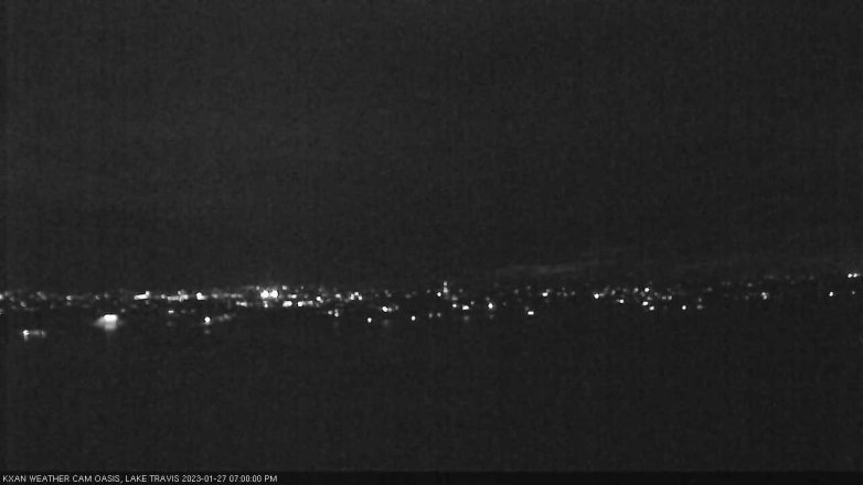 Lake Travis webcam, January 27, 2023 7:00 PM CT