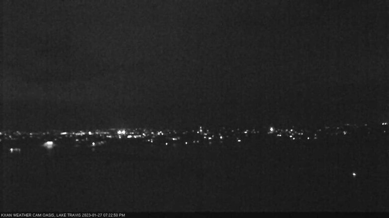 Lake Travis webcam, January 27, 2023 7:25 PM CT