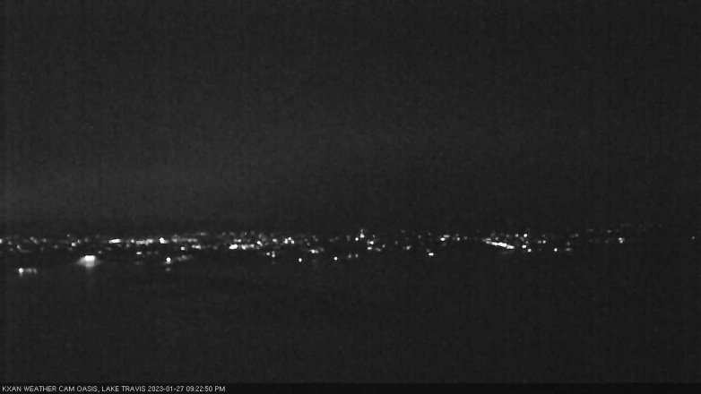 Lake Travis webcam, January 27, 2023 9:25 PM CT
