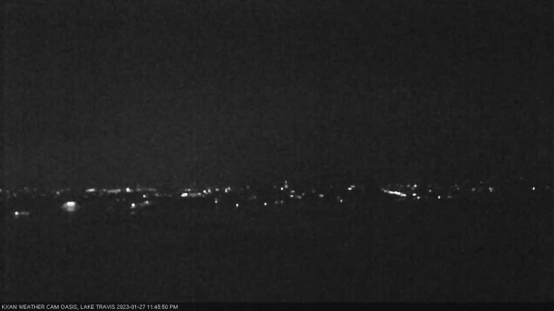 Lake Travis webcam, January 27, 2023 11:45 PM CT