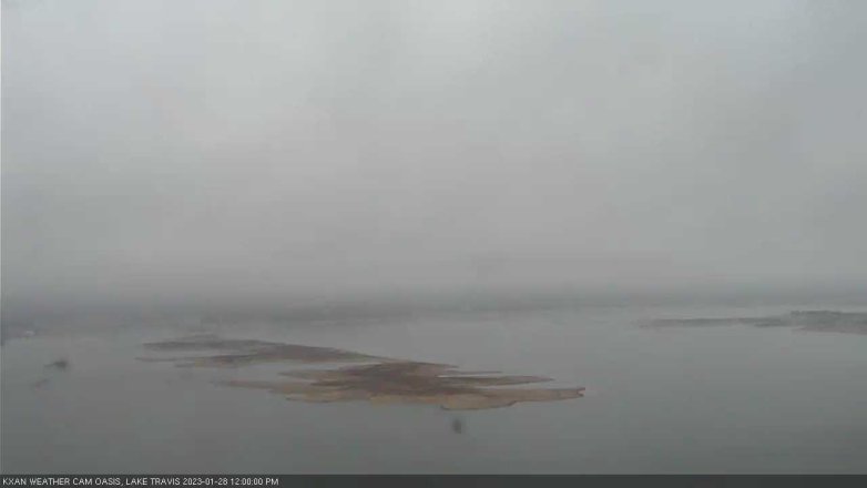 Lake Travis webcam, January 28, 2023 12:00 PM CT