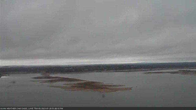 Lake Travis webcam, January 28, 2023 1:00 PM CT
