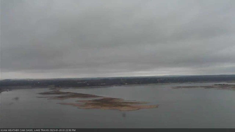 Lake Travis webcam, January 28, 2023 1:25 PM CT