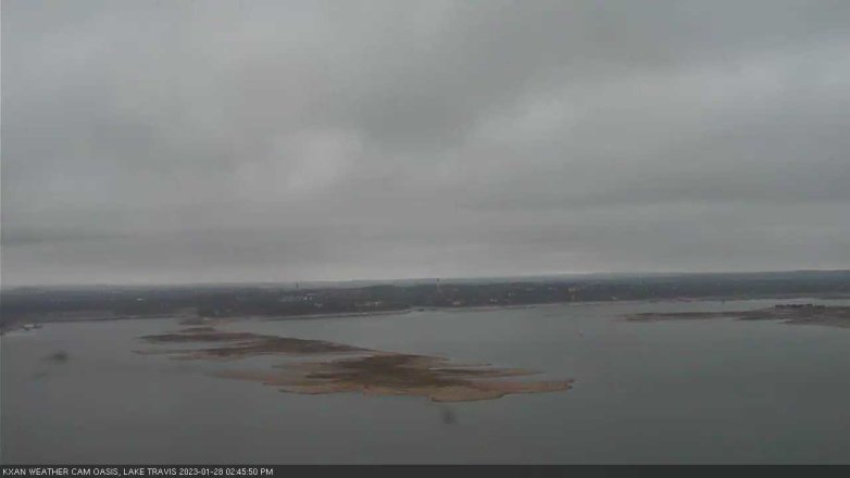 Lake Travis webcam, January 28, 2023 2:45 PM CT