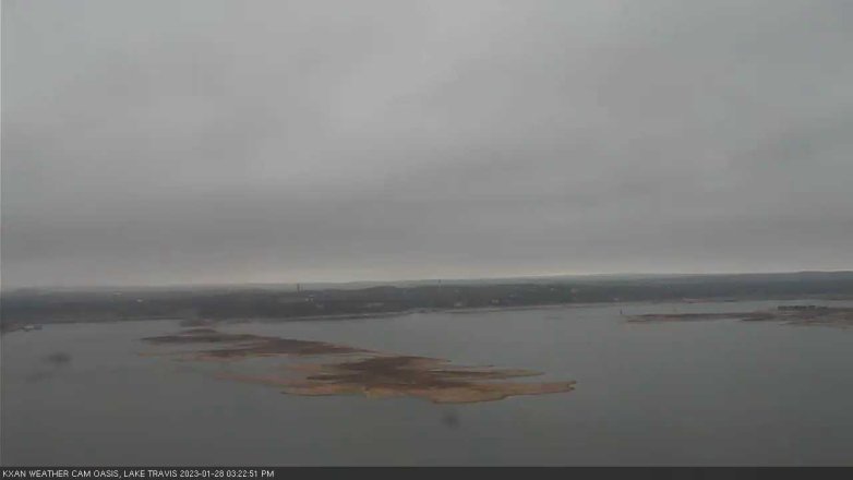 Lake Travis webcam, January 28, 2023 3:25 PM CT