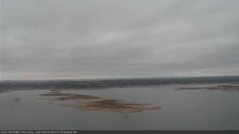 Lake Travis webcam, January 28, 2023 4:45 PM CT