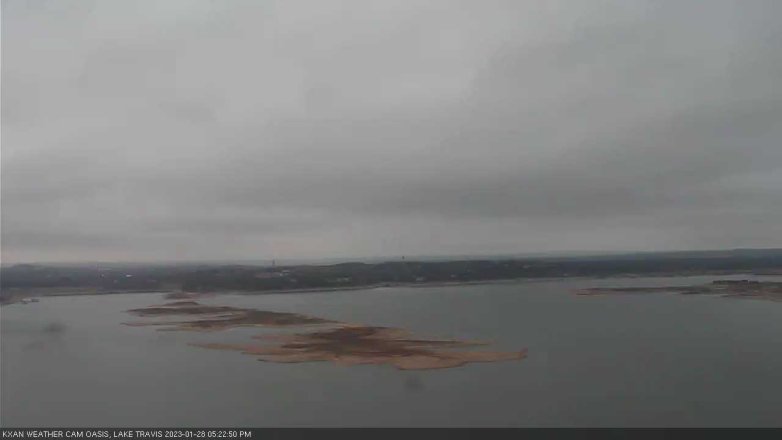 Lake Travis webcam, January 28, 2023 5:25 PM CT