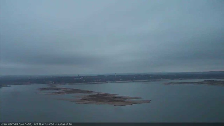 Lake Travis webcam, January 28, 2023 6:00 PM CT