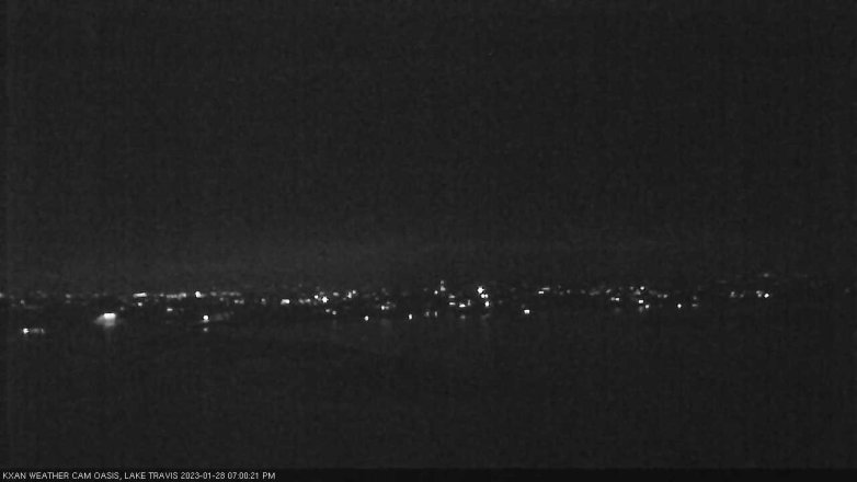 Lake Travis webcam, January 28, 2023 7:00 PM CT