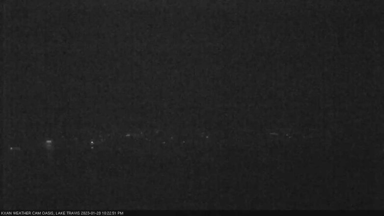 Lake Travis webcam, January 28, 2023 10:25 PM CT