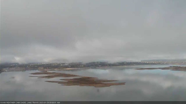 Lake Travis webcam, January 29, 2023 9:00 AM CT