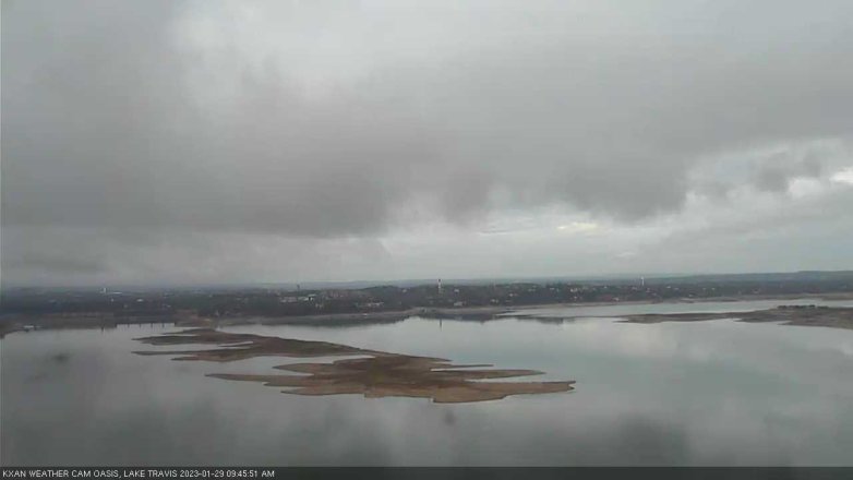 Lake Travis webcam, January 29, 2023 9:45 AM CT