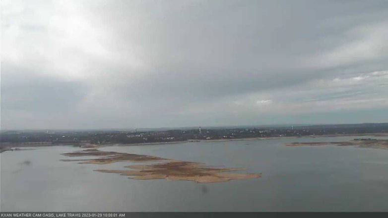Lake Travis webcam, January 29, 2023 10:00 AM CT