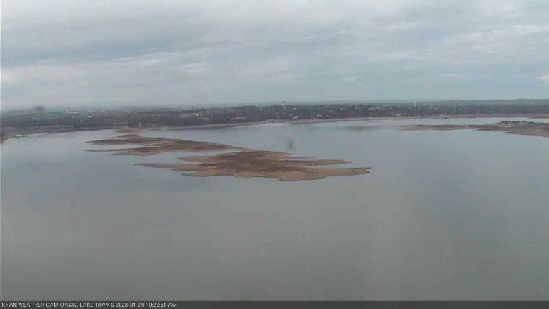 Lake Travis webcam, January 29, 2023 10:25 AM CT