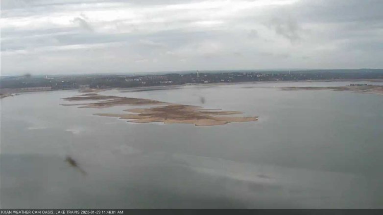 Lake Travis webcam, January 29, 2023 11:45 AM CT