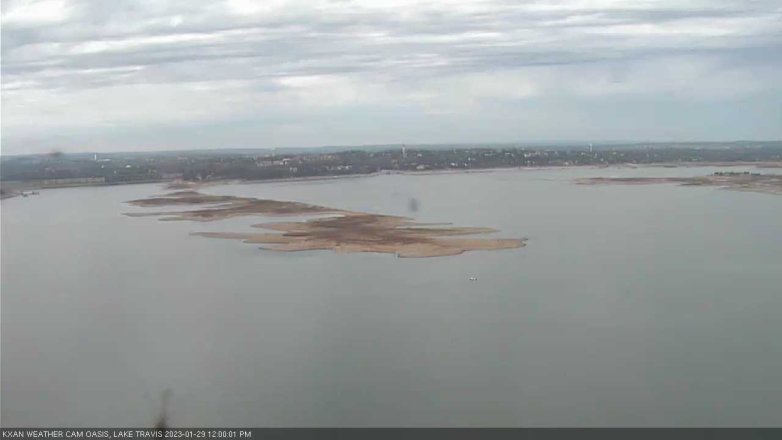 Lake Travis webcam, January 29, 2023 12:00 PM CT