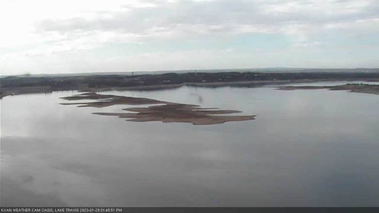 Lake Travis webcam, January 29, 2023 1:45 PM CT