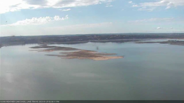 Lake Travis webcam, January 29, 2023 2:00 PM CT